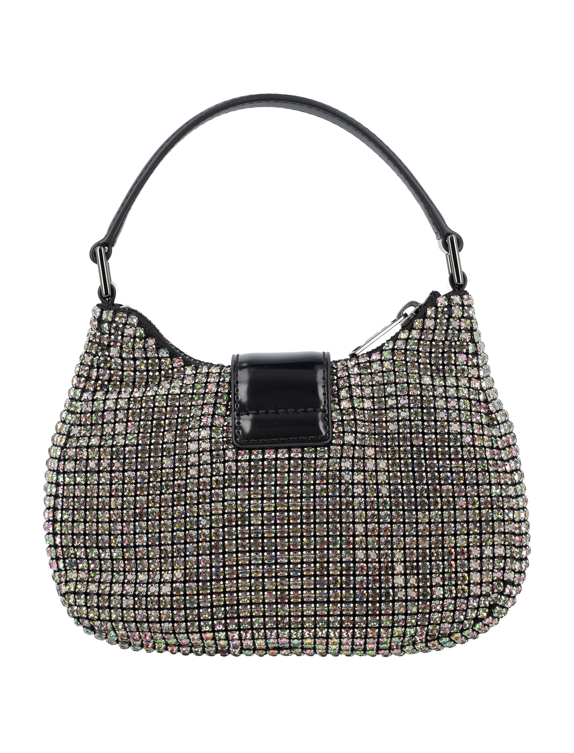 Rhinestone Crescent Micro Bag