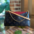 LOUIS VUITTON Pallas Clutch Monogram Canvas Crossbody