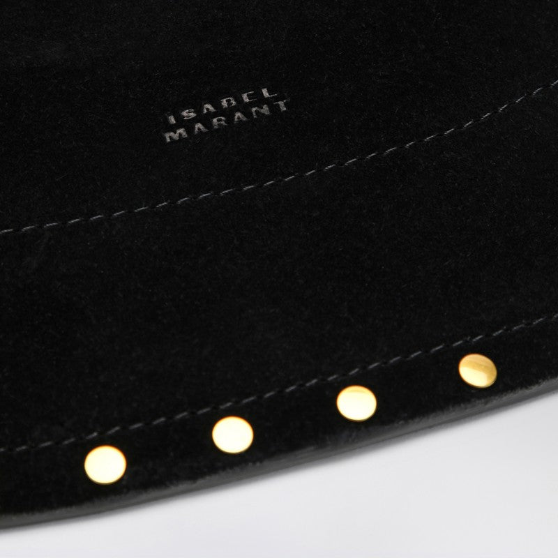 Isabel Marant Oskan Soft Black Suede Hobo Bag Women