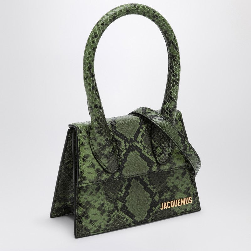 Jacquemus Le Chiquito Moyen Bag In Embossed Python Leather Women