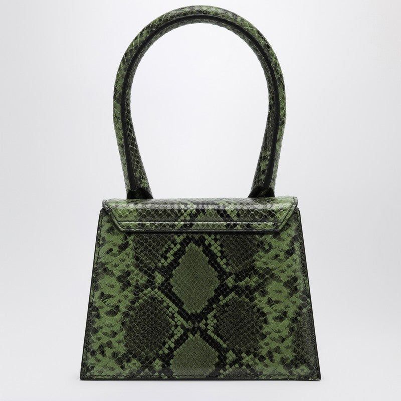 Jacquemus Le Chiquito Moyen Bag In Embossed Python Leather Women