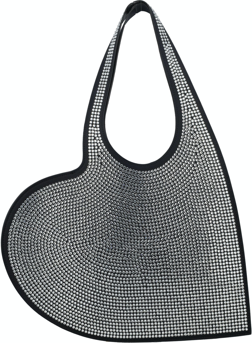 Heart Tote Bag With Crystals