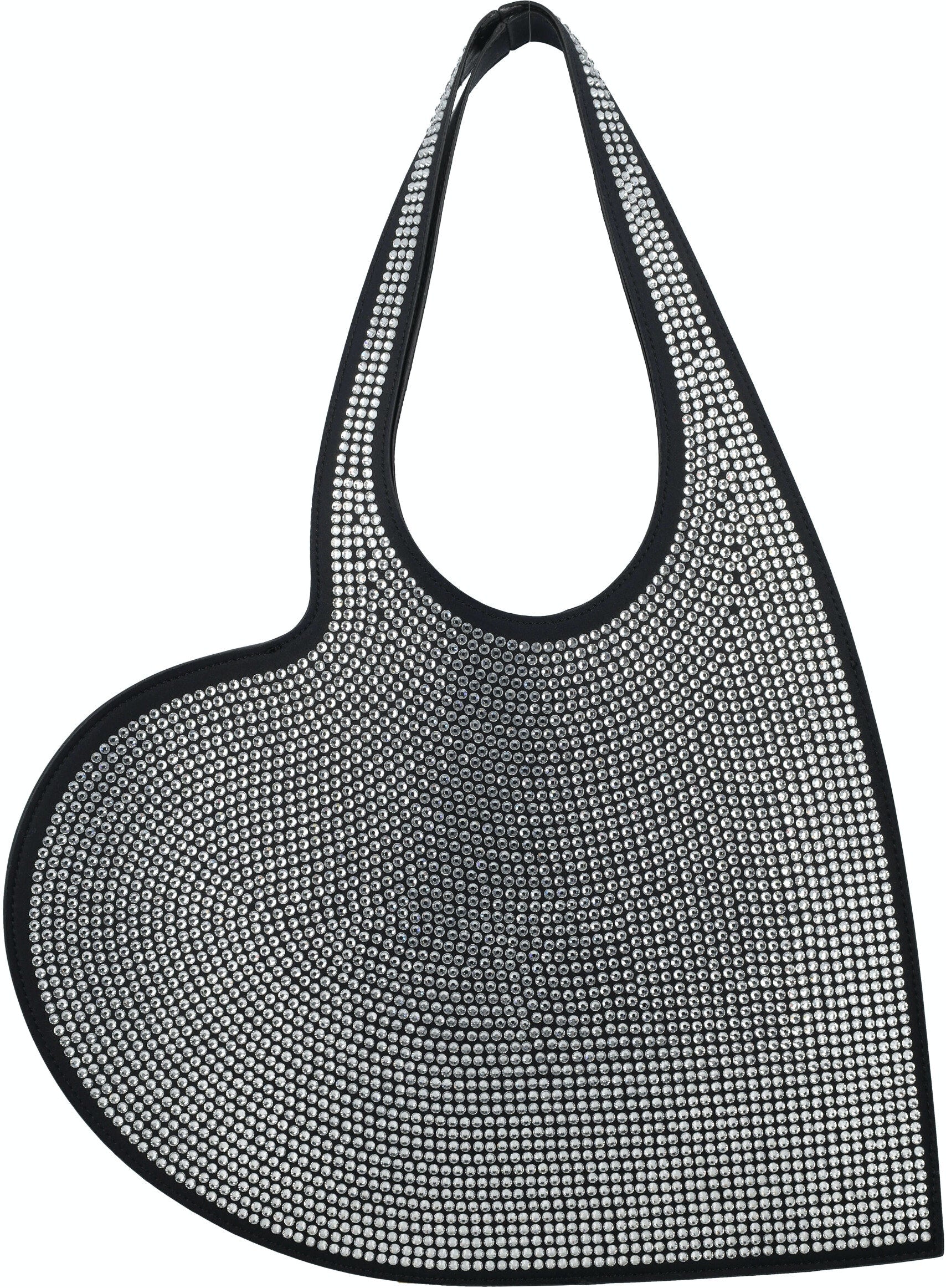 Heart Tote Bag With Crystals