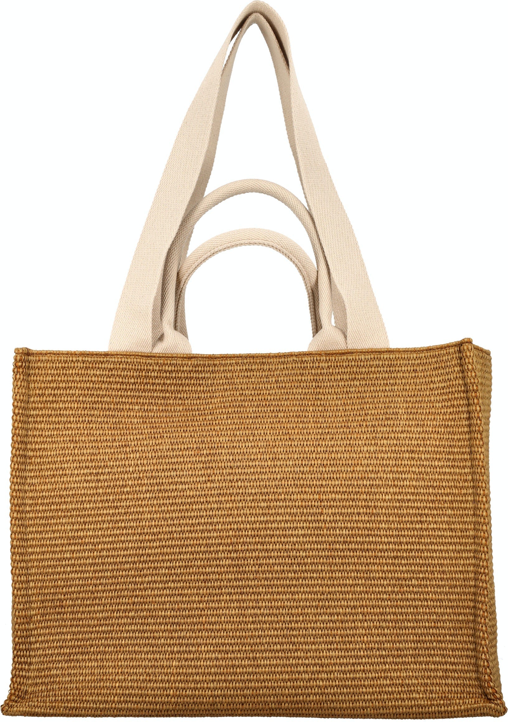 RAFFIA LARGE TOTE BAG