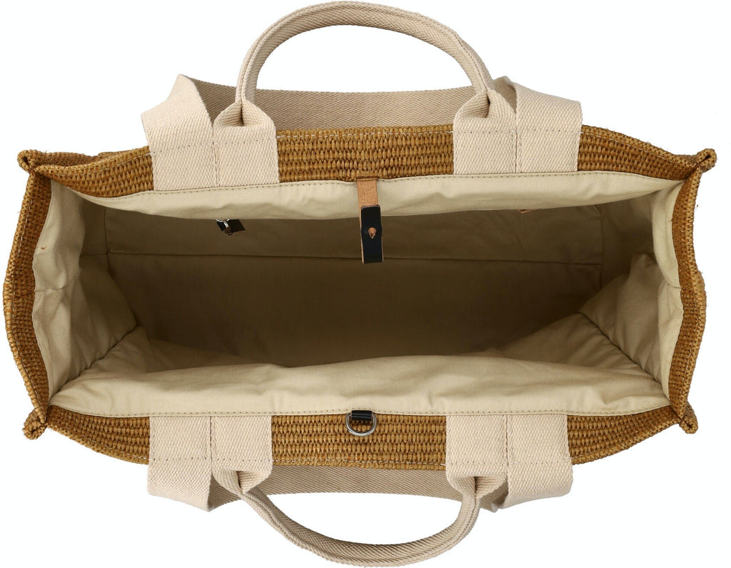 RAFFIA LARGE TOTE BAG