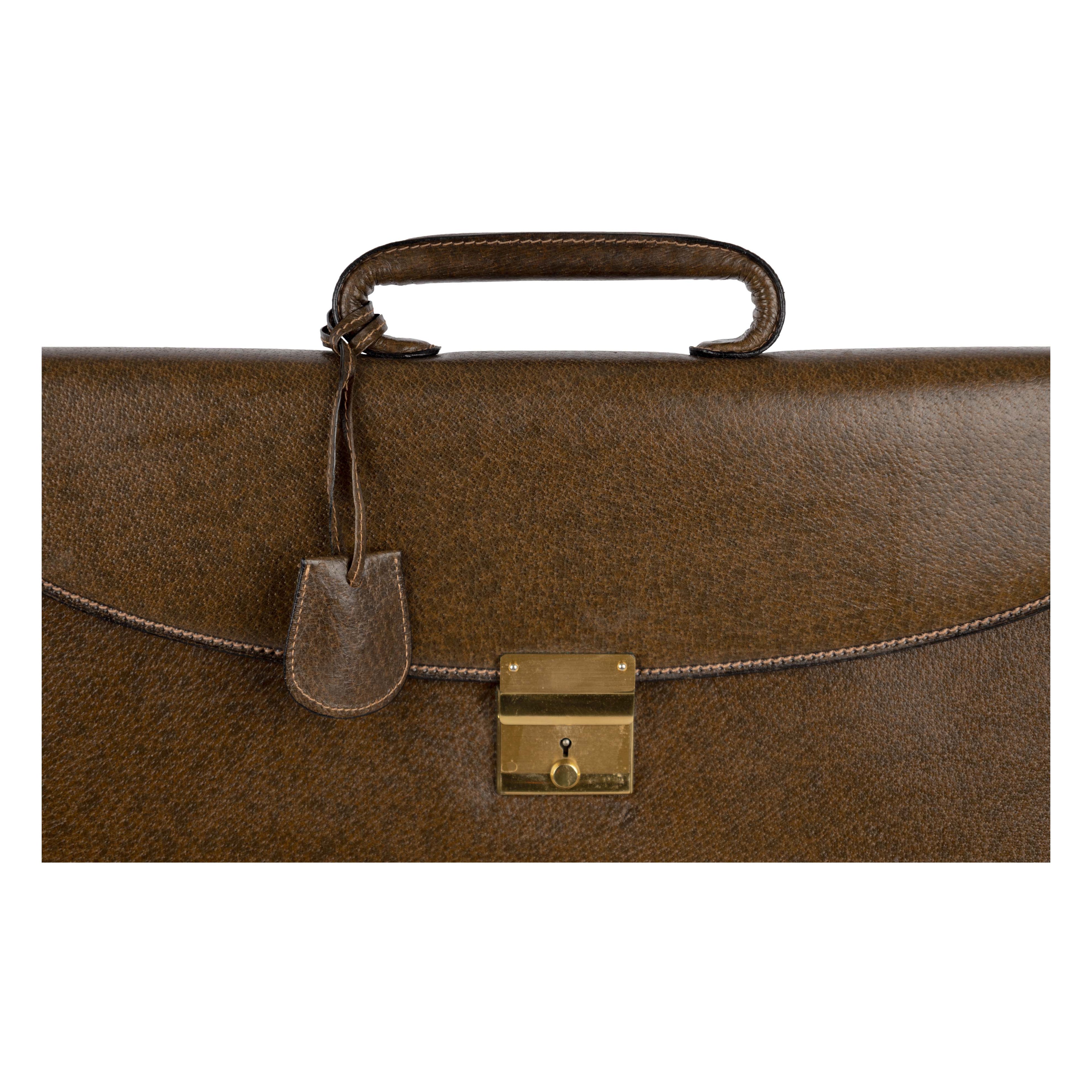 Gucci Vintage Leather Briefcase - '90s