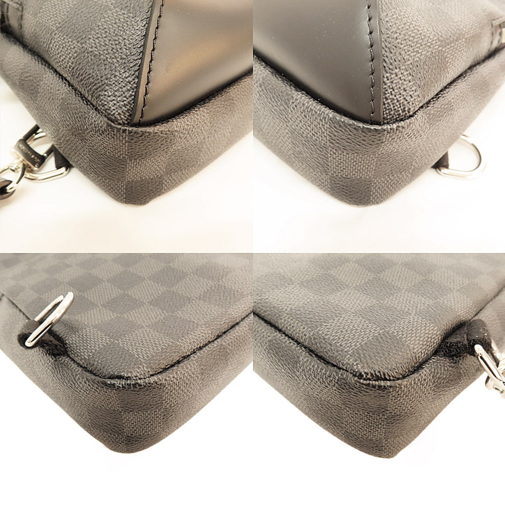 Louis Vuitton Avenue Sling Bag N41719 Avenue Body Bag Damier Graphite Black Gr Silver