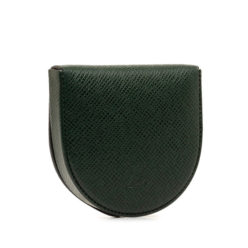 Louis Vuitton Taiga Portemoney Cube Coin Case M30374 Epi Green Leather Men Louis Vuitton