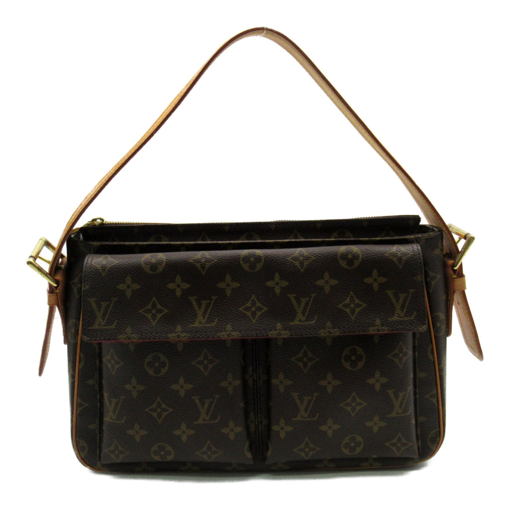 Louis Vuitton Viva City GM Shoulder Bag PVC Coated Canvas Monogram  Brown M51163
