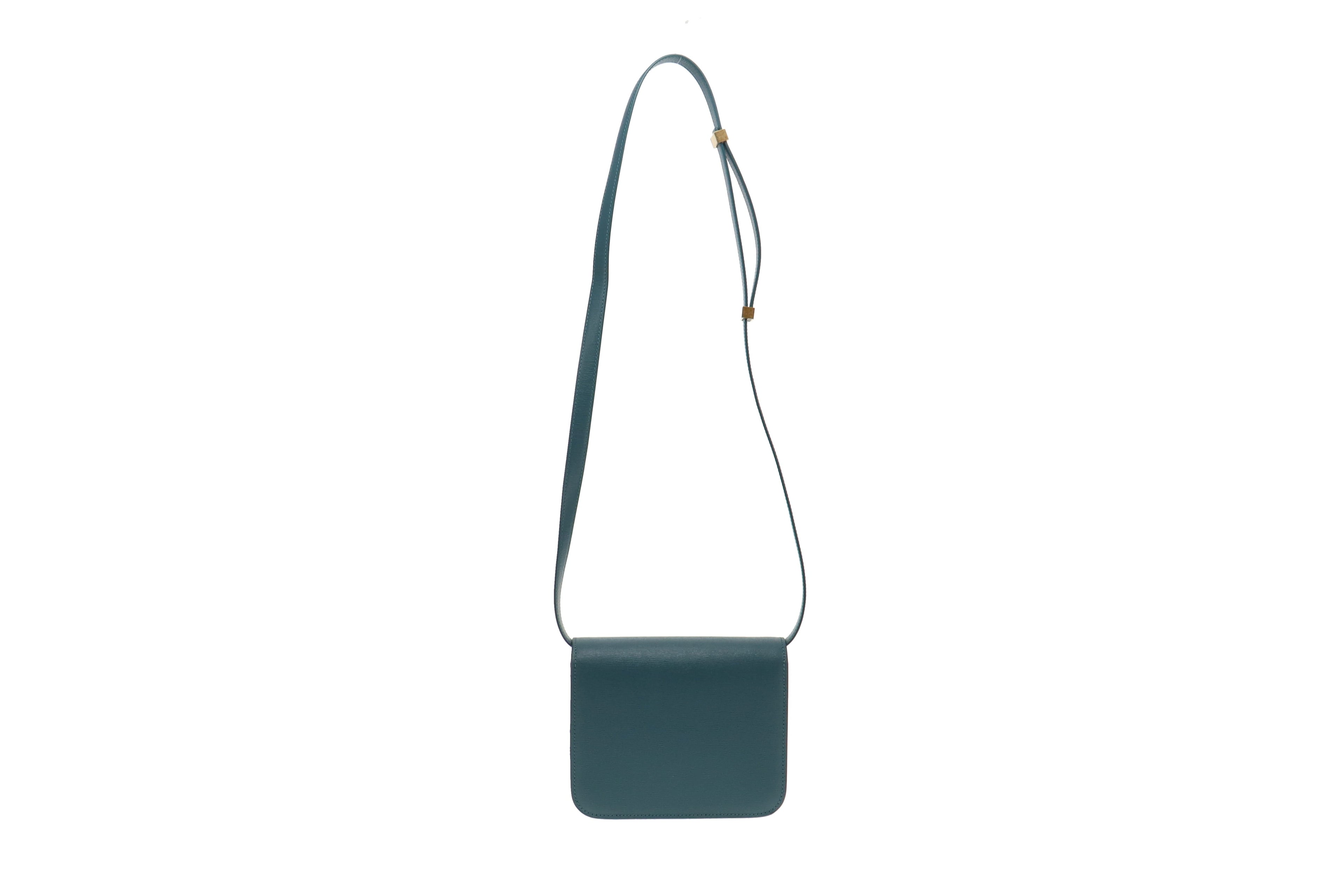 Celine Prussian Blue Calfskin LiÃƒÆ’Ã‚Â©gÃƒÆ’Ã‚Â© Teen Classic Bag