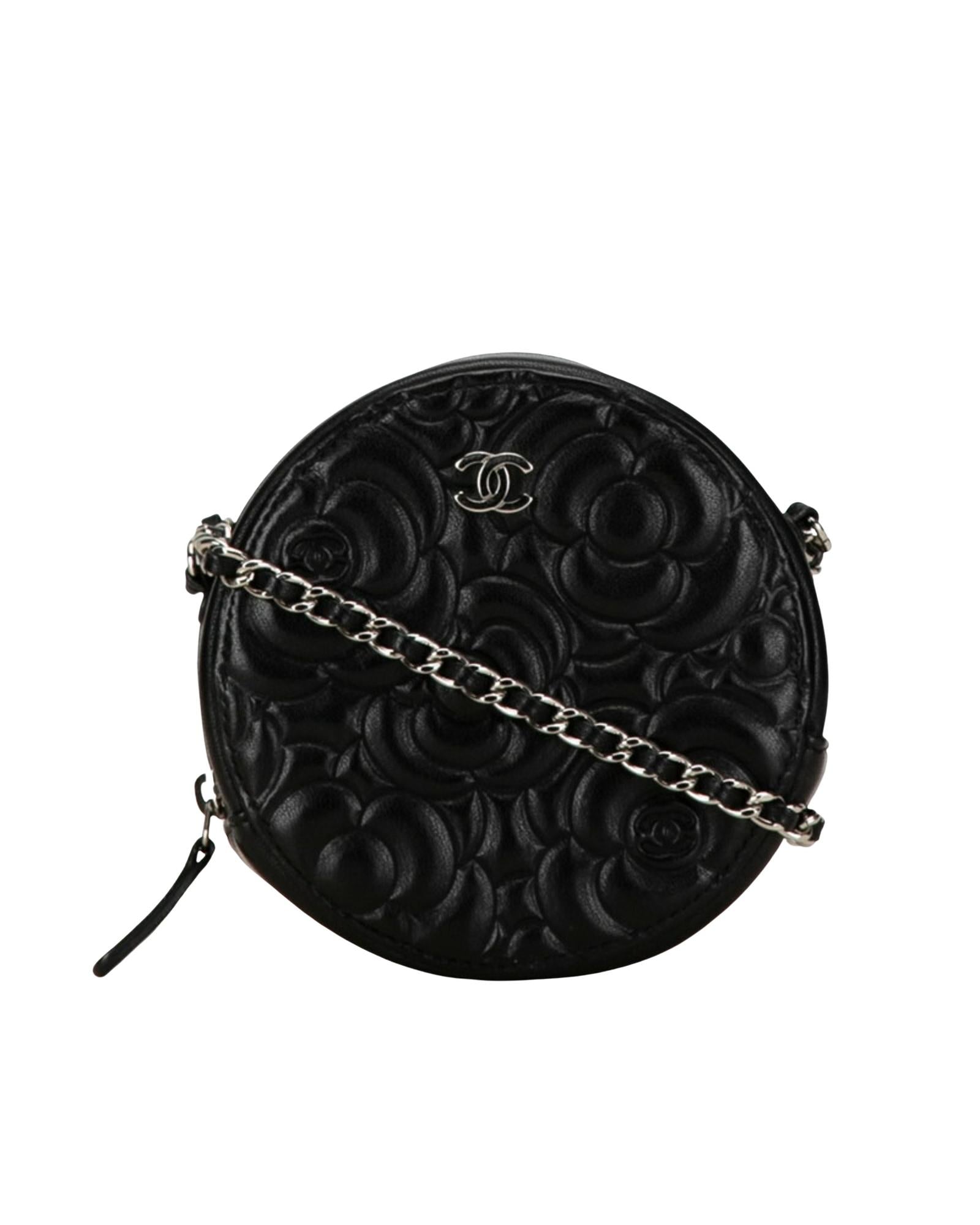 Chanel Round Camellia Crossbody Bag