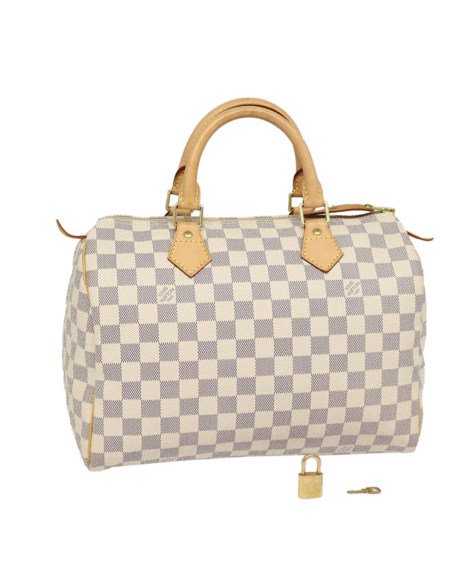 Speedy 30 Damier Azur handbag