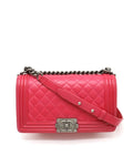 Chanel Boy Chanel Shoulder Bag Pink Lambskin