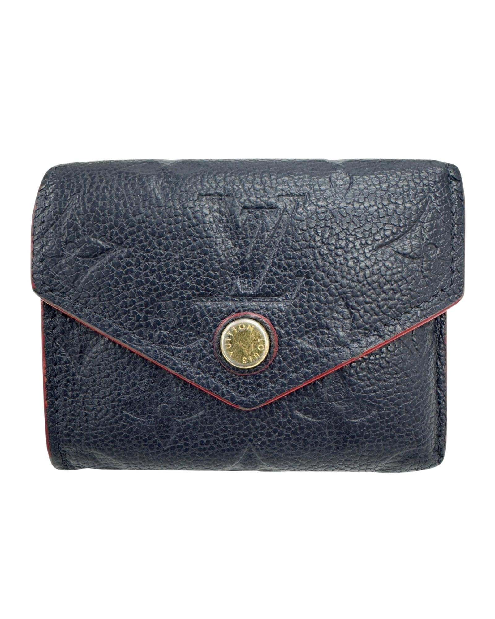 Compact Leather Wallet with Box and Dust Bag