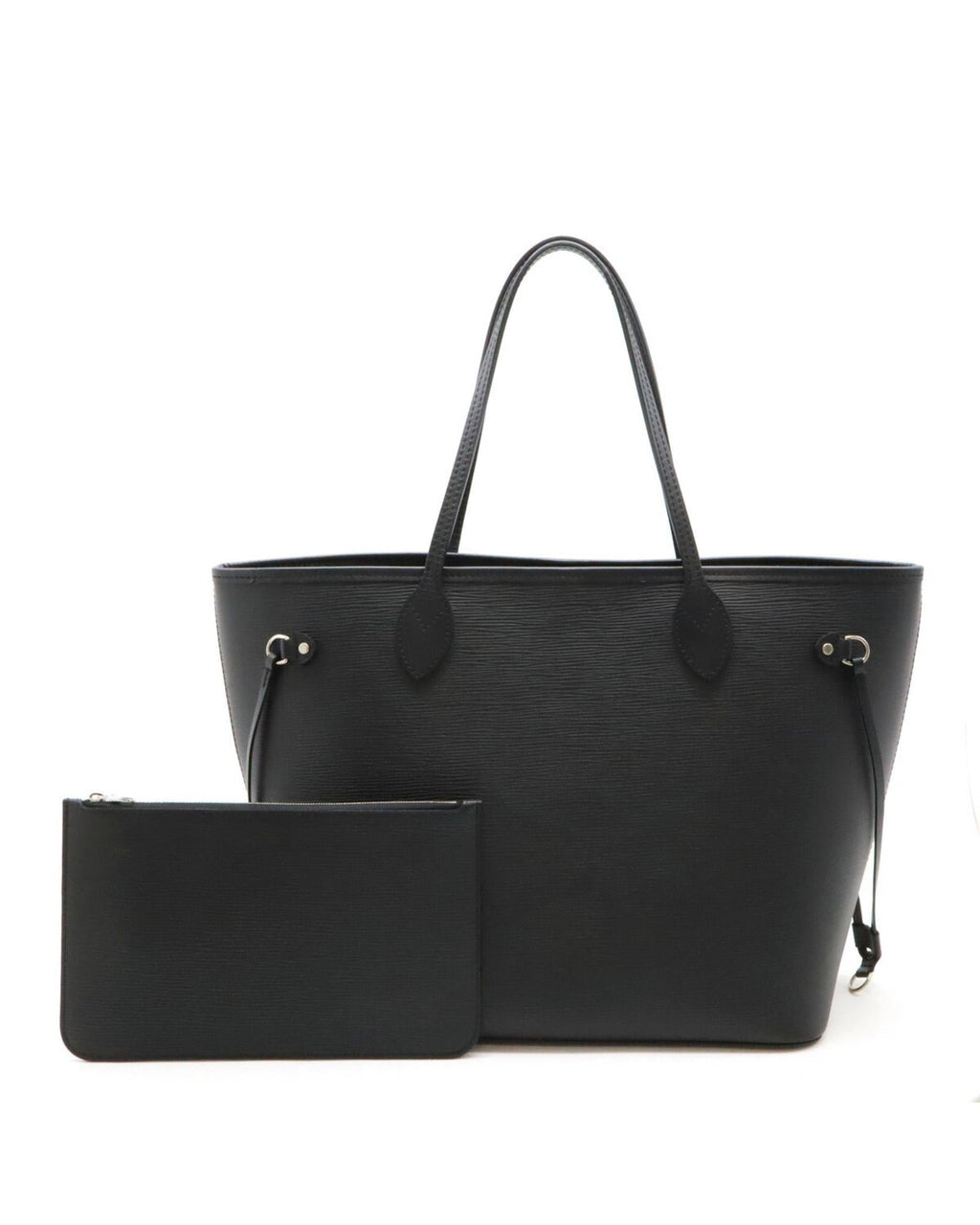 Neverfull MM Tote Black Leather