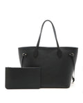 Neverfull MM Tote Black Leather