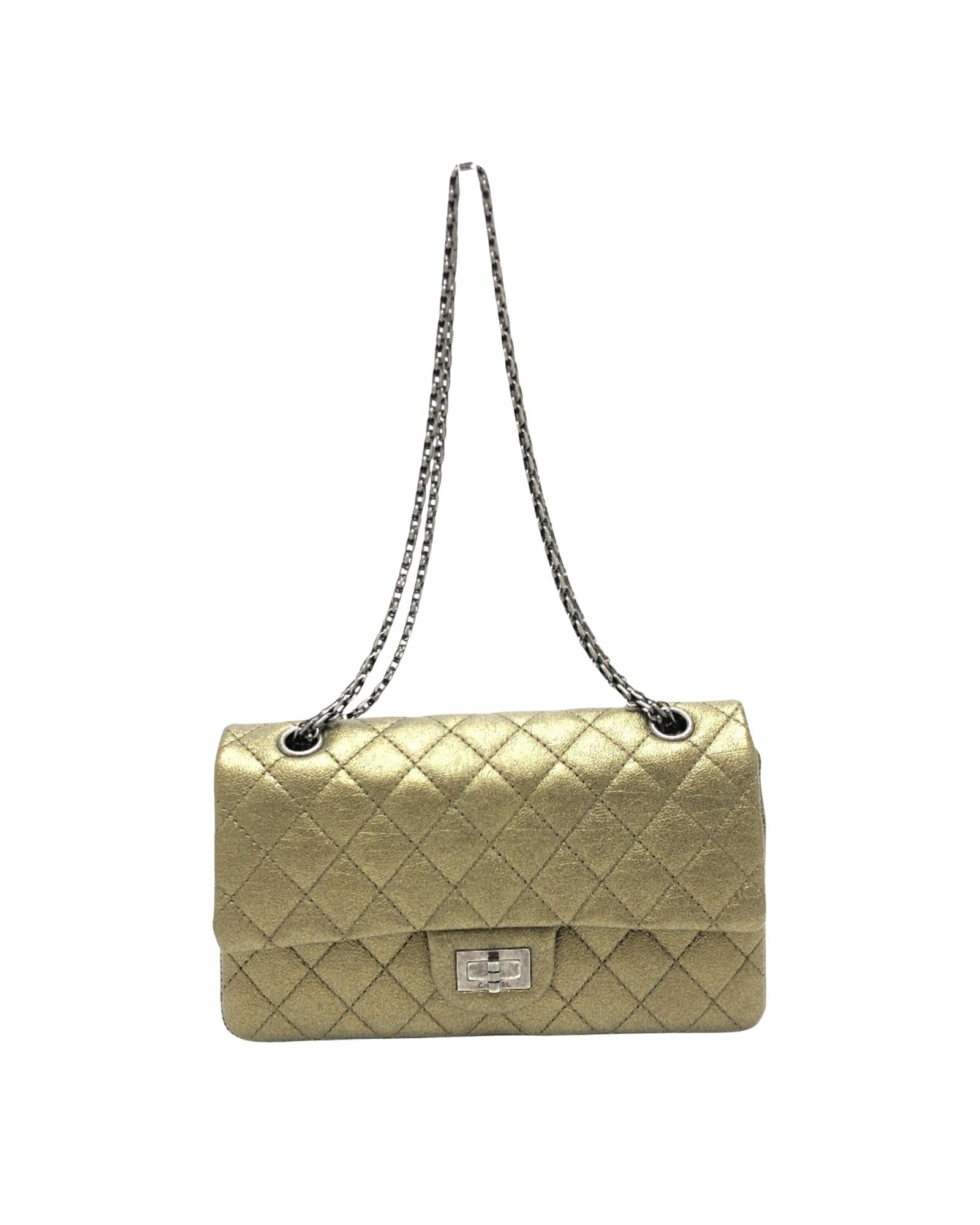 Chanel Classic Flap Bag Metallic Gold
