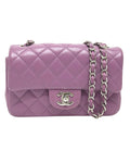 Chanel Mini Classic Flap Bag Lambskin Purple