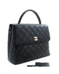 Chanel Classic Handbag Black Quilted Lambskin