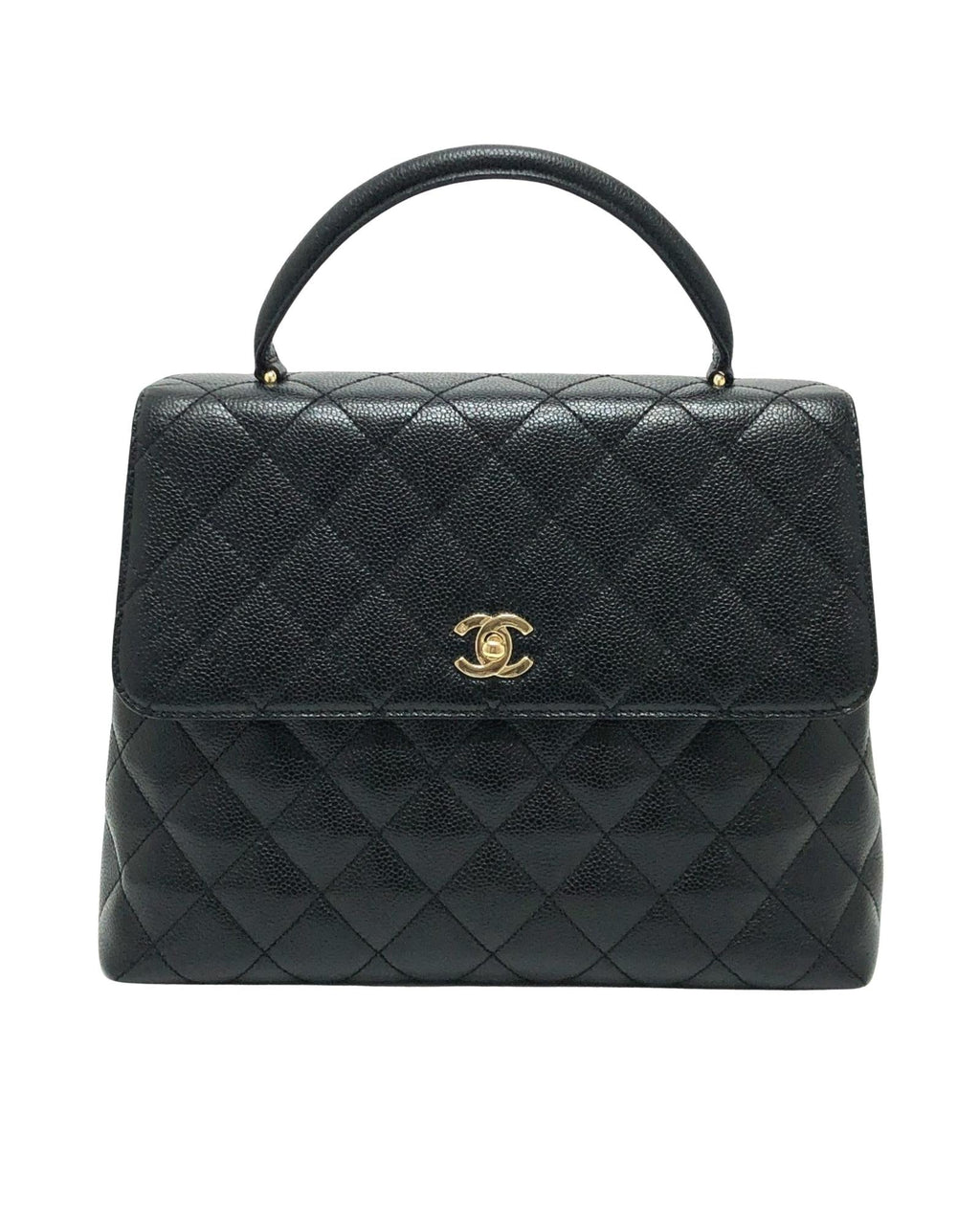 Chanel Classic Handbag Black Quilted