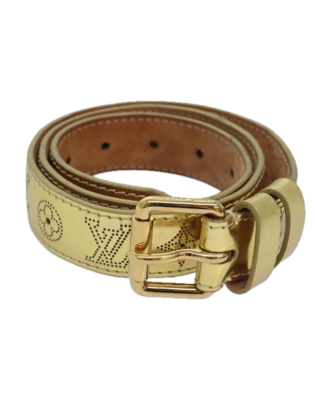 LV Monogram Empreinte Belt Gold