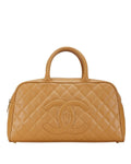 Chanel Classic Handbag Camel Leather