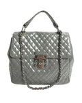 Chanel Quilted Patent Leather Shoulder Bag