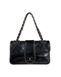 Chanel Quilted Leather Chain Bag Classic Flap