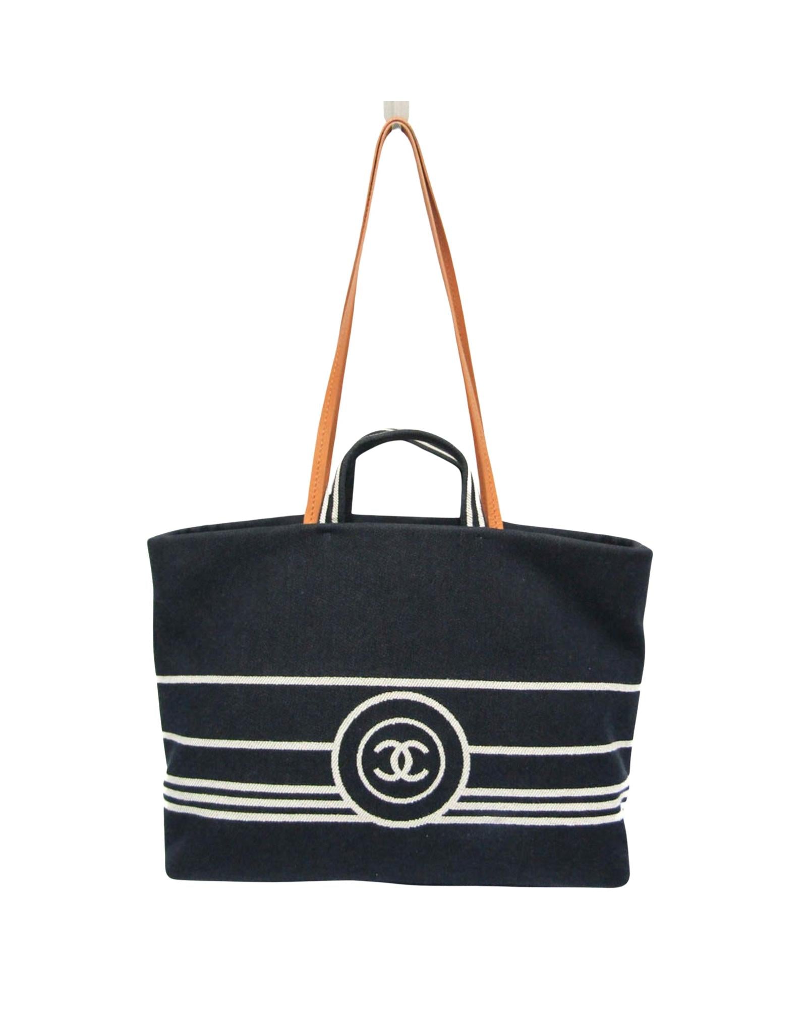 Chanel Coco Cocoon Tote Bag Navy Blue