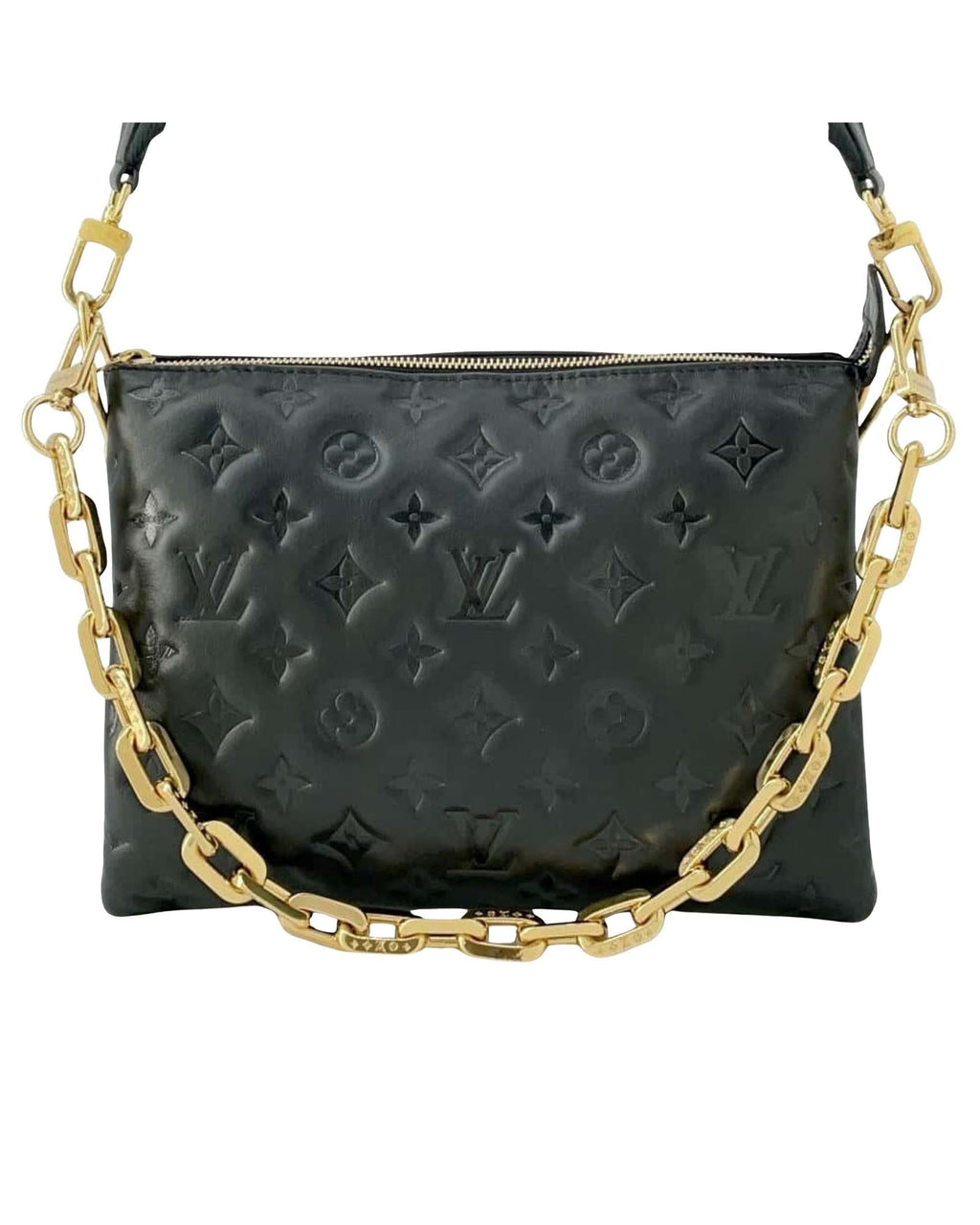 LV Pochette Chain Empreinte Leather