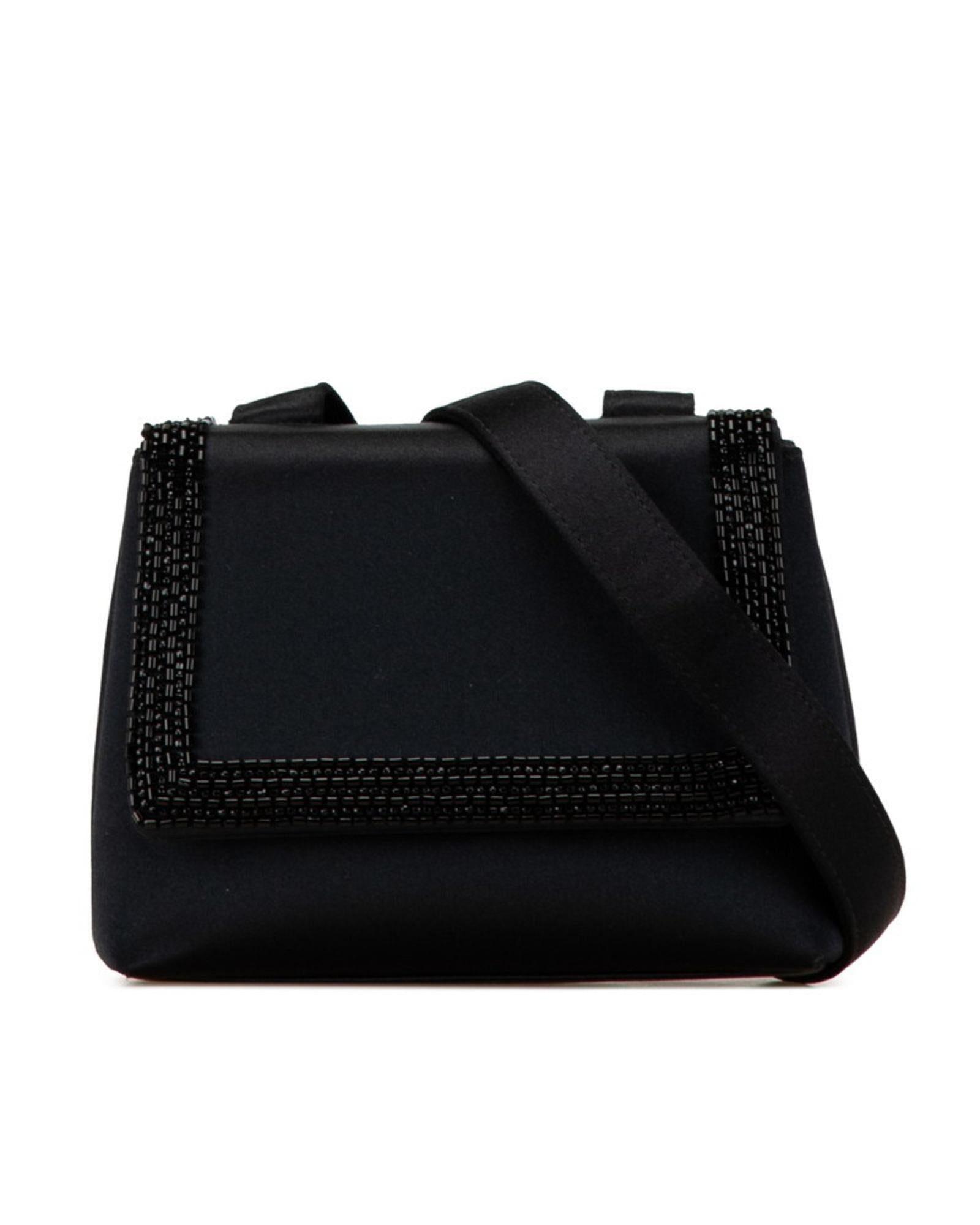 Chanel Beaded Satin Shoulder Bag