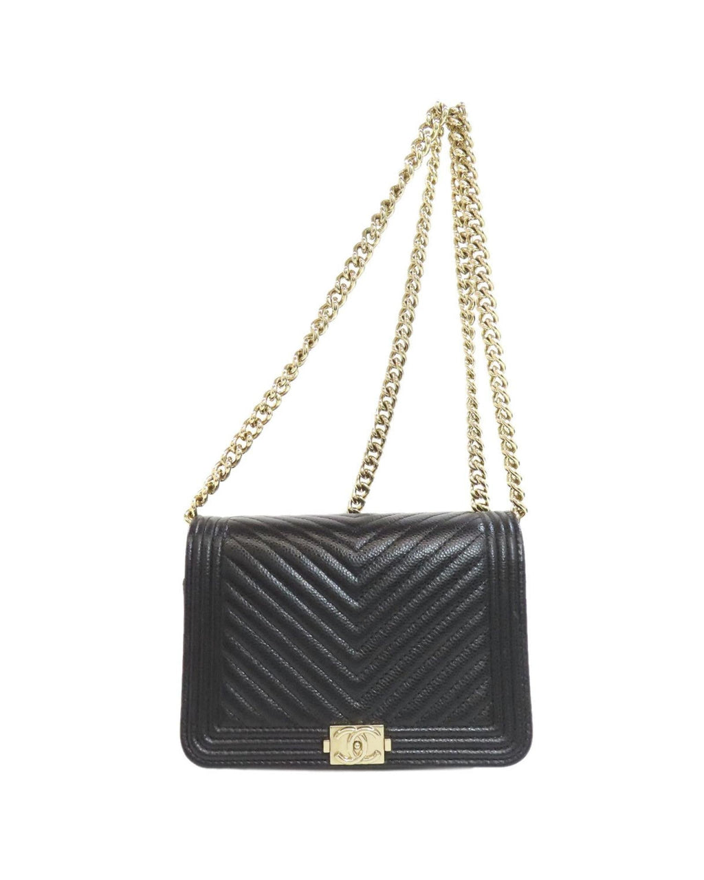 Chanel Boy Chanel Chevron Quilted Lambskin Bag