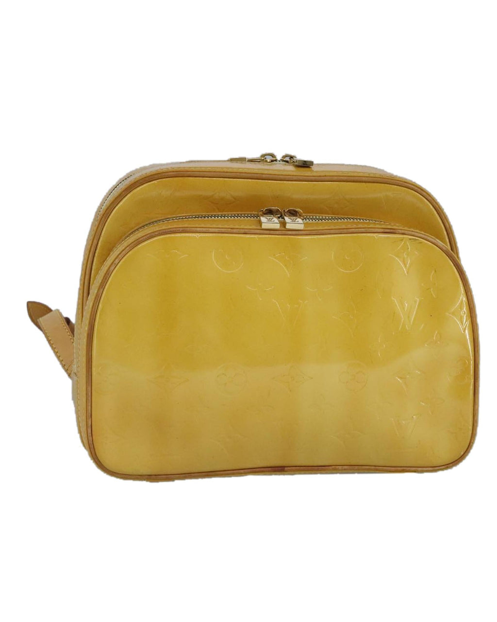 Pochette Backpack Yellow Patent Leather