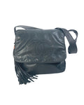 Chanel Vintage Leather Shoulder Bag Fringe Detail