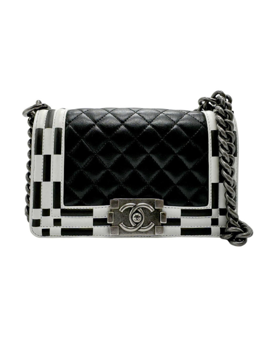 Chanel Boy Chanel Bag Checkerboard Style