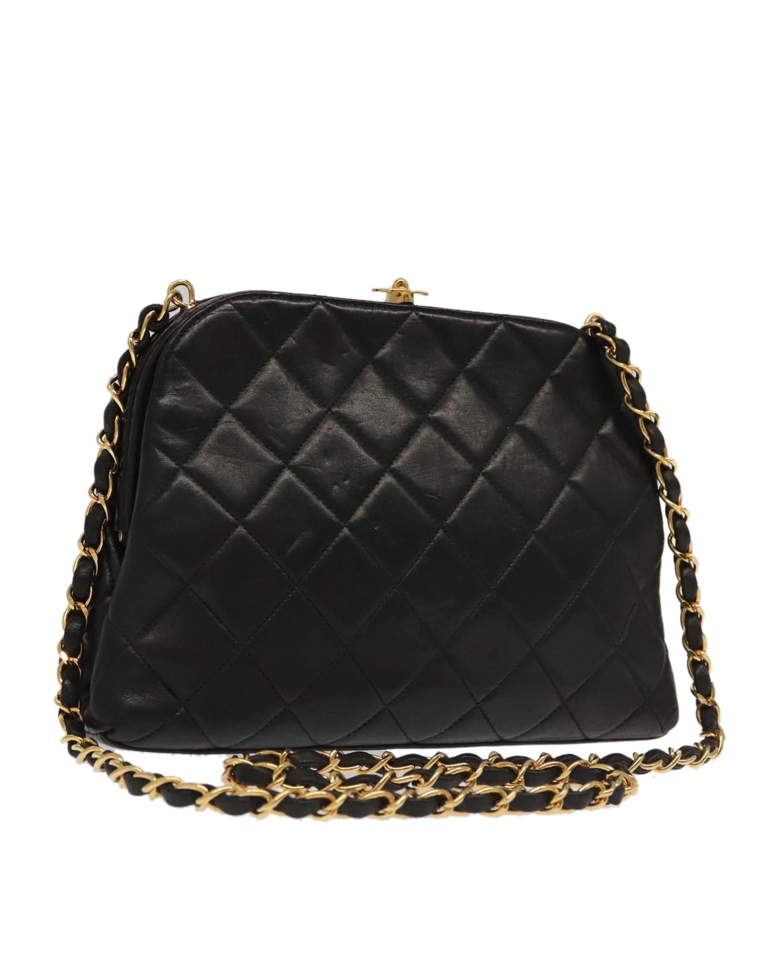 Chanel Vintage Quilted Leather Shoulder Bag