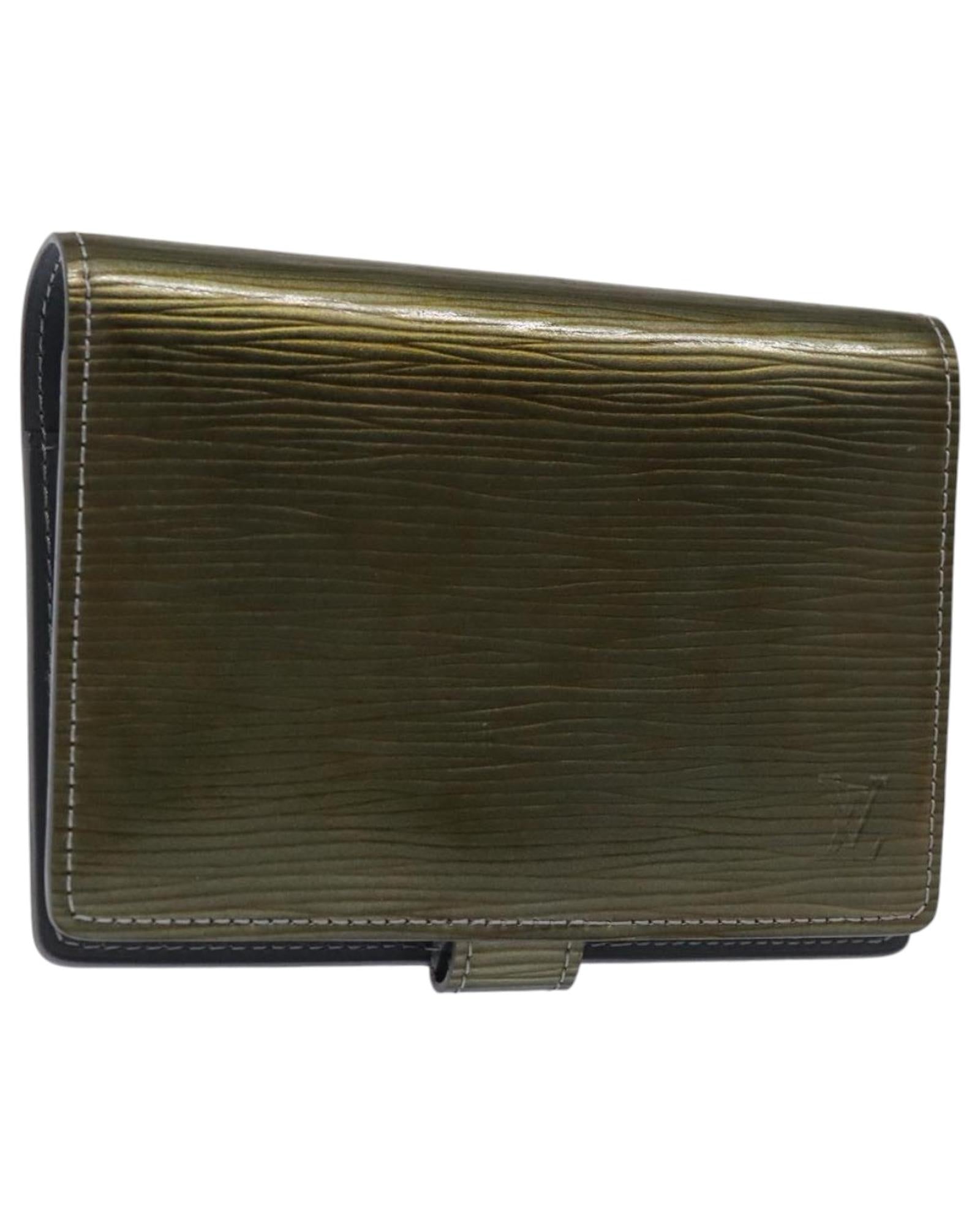 Epi Leather Zipped Wallet
