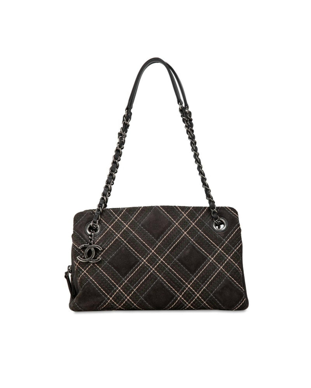 Chanel uede Chain houlder Bag Plaid