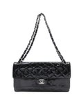 Chanel Classic Double Flap Patent Leather Shoulder Bag