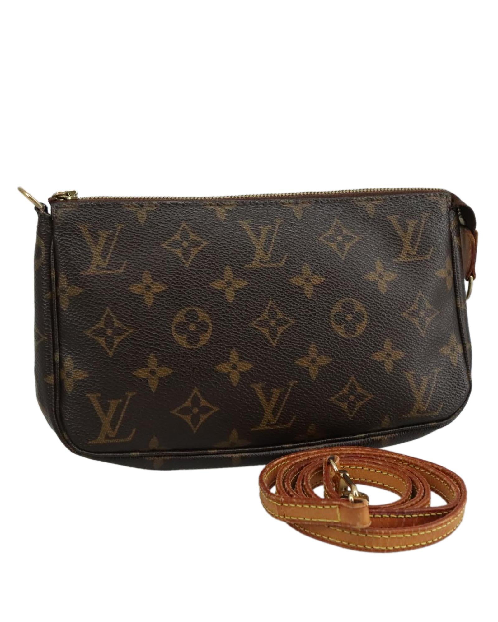 Classic Pochette Accessoire Canvas Shoulder Bag