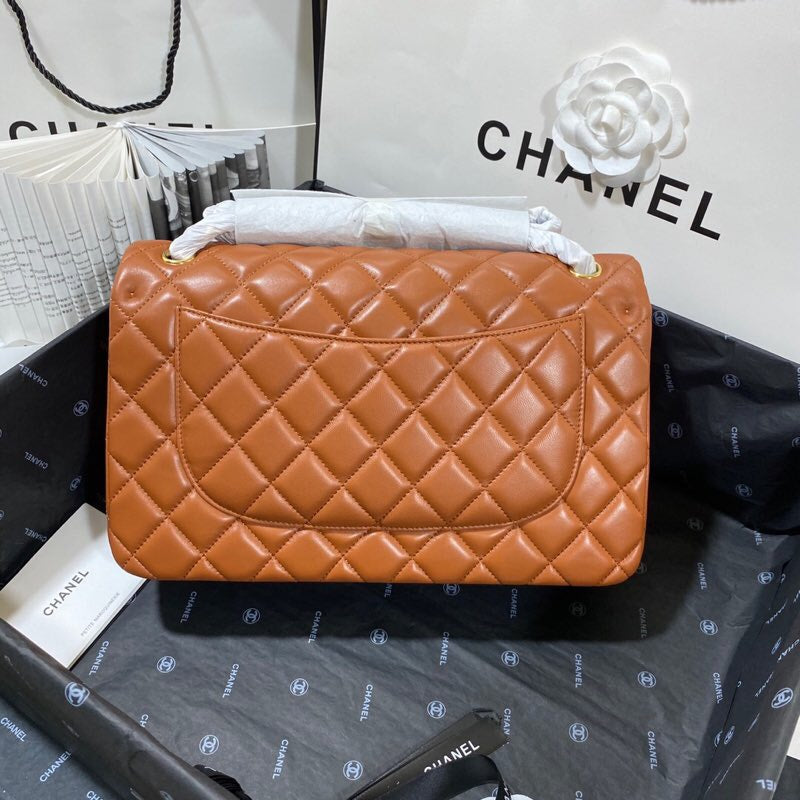 CHLLarge Classic Handbag Gold Hardware Brown For Women, Women’s Handbags, Shoulder Bags 11.8in/30cm
