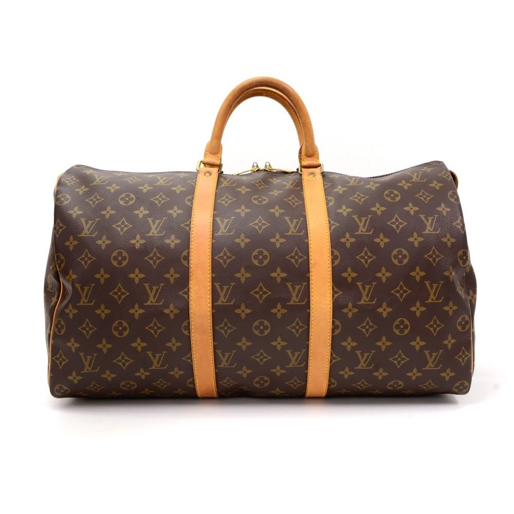 Louis Vuitto Keepall 50 Monogram Canvas Travel Bag
