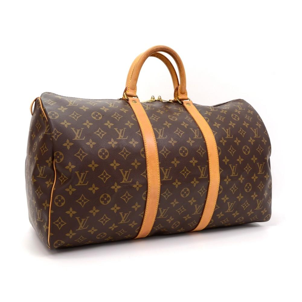 Louis Vuitto Keepall 50 Monogram Canvas Travel Bag