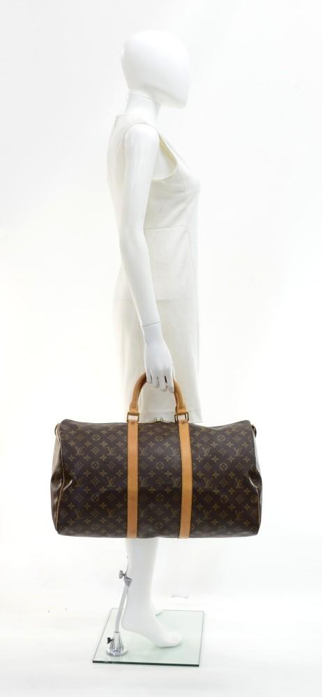 Louis Vuitto Keepall 50 Monogram Canvas Travel Bag