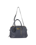 Mila MM Navy Leather Handbag - Louis Vuitton