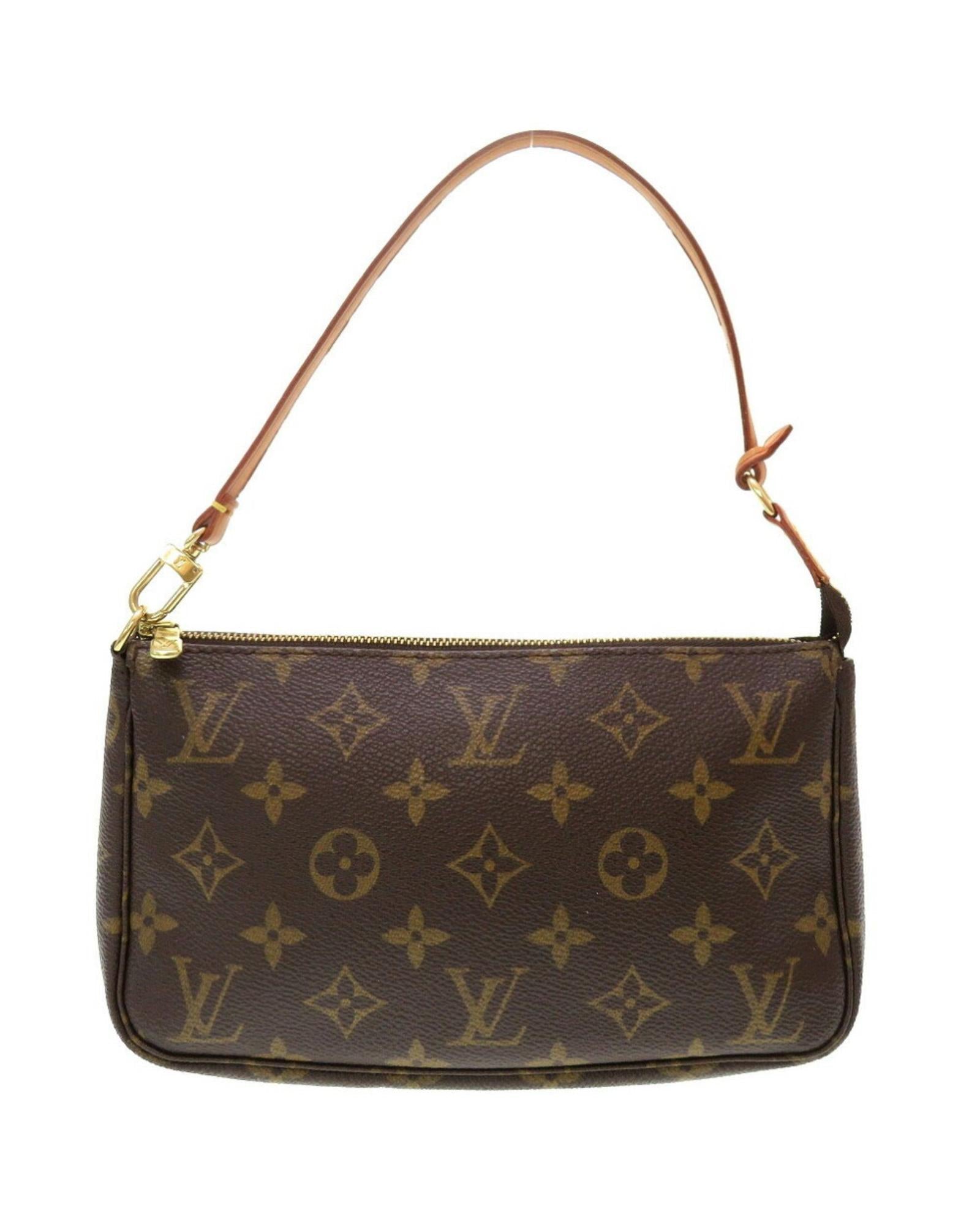 Monogram Canvas Mini Accessory Pouch with Removable Strap
