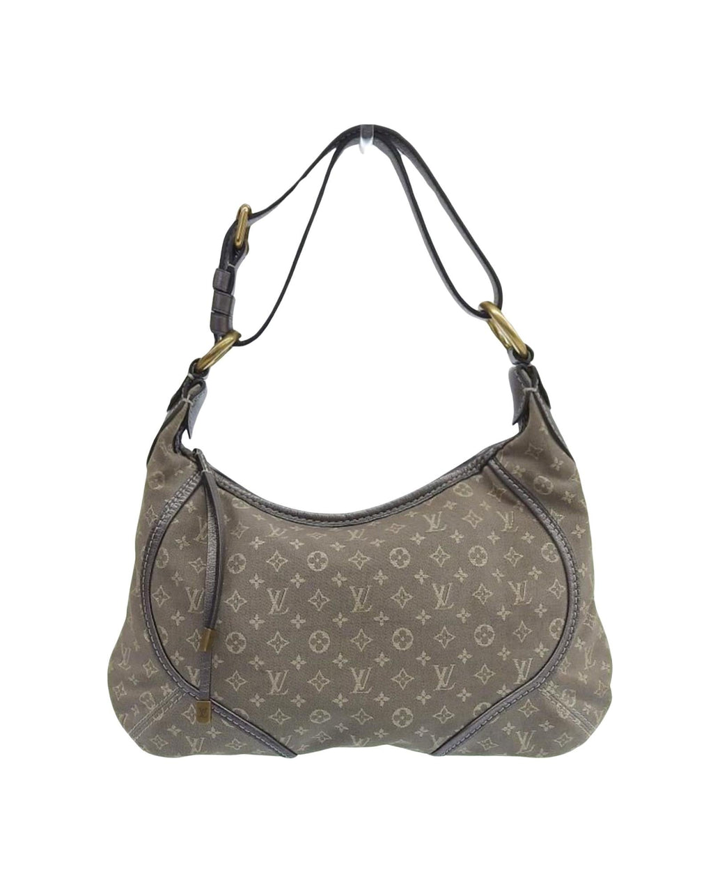 Elegant Grey Canvas Handbag with Iconic Design and Quality