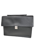 Sleek Leather Briefcase with Two Compartments