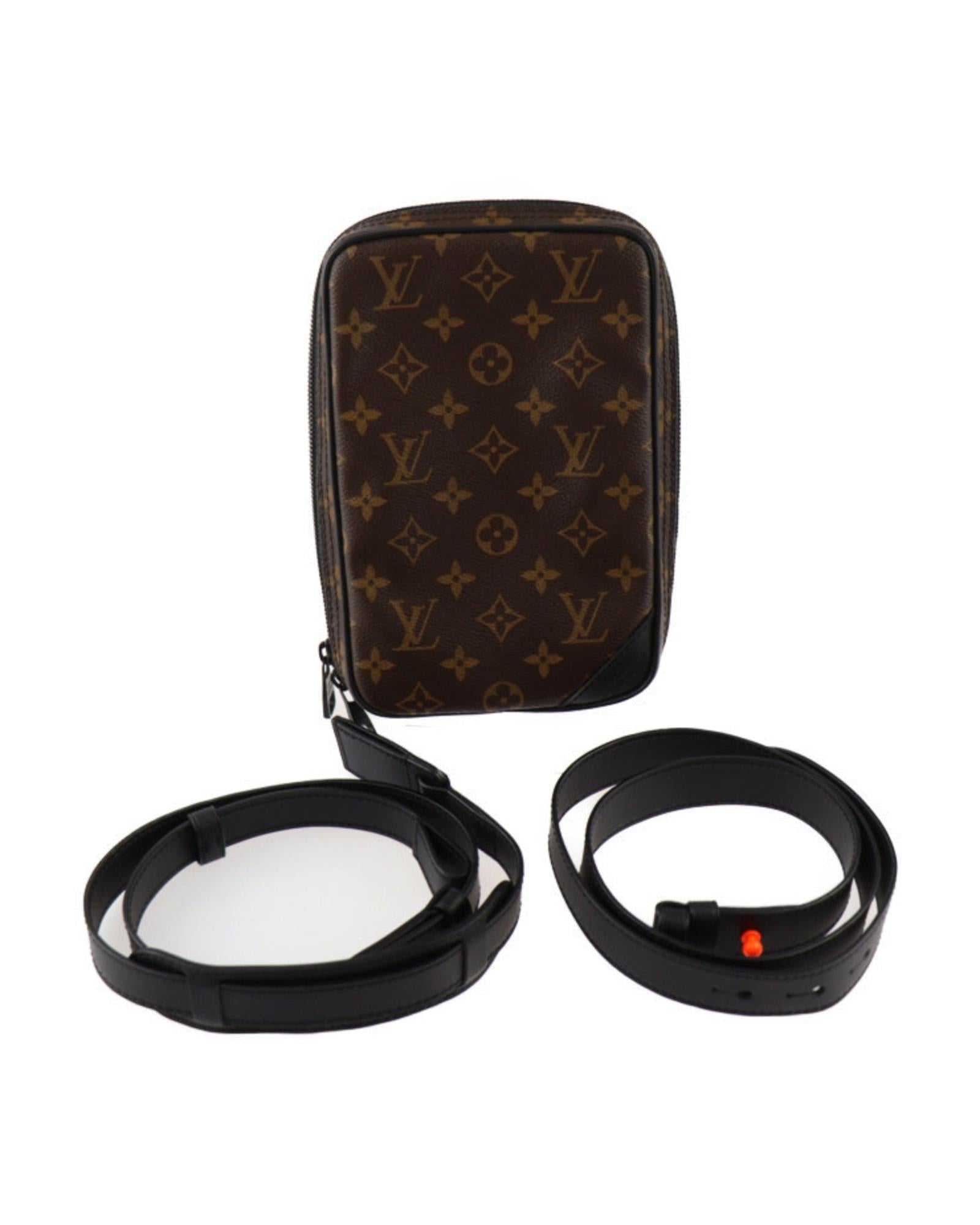 Versatile Monogram Leather Utility Bag
