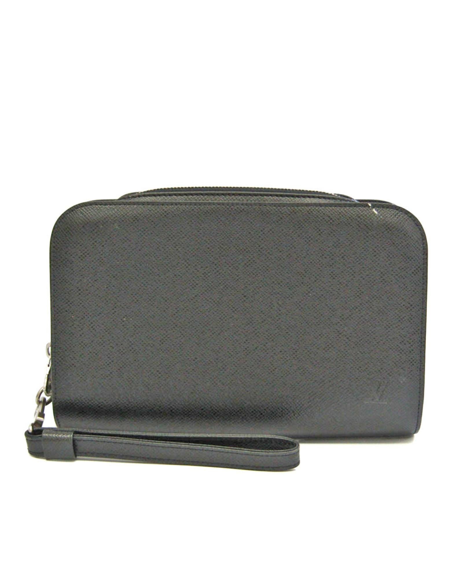 Black Leather Baikal Bag by Louis Vuitton